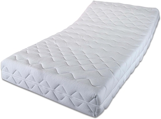 f.a.n. Medisan Plus KS – 7-Zonen- Kaltschaummatratze mit Klimafaser, Komforthöhe, Größe: 100x200, Härtegrad: H4