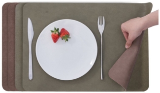 Simurq Platzset Abwaschbar - Beidseitig Nutzbare und Rutschfeste Tischsets, (Platzdeckchen Tischuntersetzer, 4-St, Set mit 4 oder 6 Tischsets), Tischdeko für Esszimmer und Küche