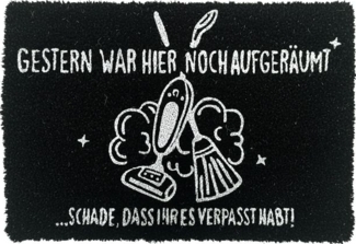 Kokos Fußmatte mit Spruch 60x40 cm 10052643_492