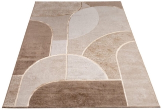 KADIMA DESIGN Teppich Abstrakt Wohnzimmer schmutzabweisend Teppich Kurzflor, Rechteckig, Höhe: 15 mm, Florhöhe: 11 mm, 60% Polypropylen, 40% Polyester, 120x160, Beige