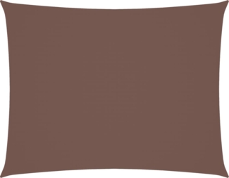 vidaXL Sonnensegel Oxford-Gewebe Rechteckig 2x3 m Braun 135805