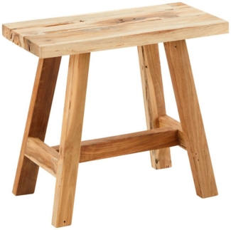 IDIMEX Sitzhocker RANGUN, Hocker Sitzhocker Beistellhocker Massivholz - Teak Natur