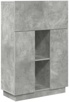 vidaXL Schreibtisch Beton Grau 71.5 x 31.5 x 106.5 cm Holzwerkstoff 869485