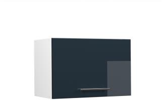 Vicco Hängeschrank Fame-Line Weiß Dunkelblau Hochglanz 60 cm flach