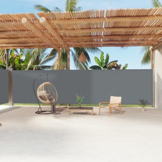 vidaXL Seitenmarkise Ausziehbar Anthrazit 200x1200 cm 318080