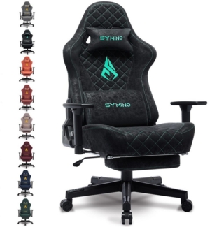 symino Gaming-Stuhl Ergonomischer Stuhl, Racing Style, Retro Style PU Leder Computerstuhl