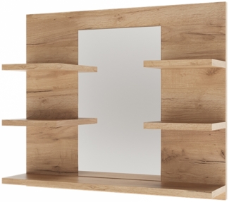 Vicco Badspiegelschrank Goldkraft Eiche 58.8 x 50 cm mit Regalen, Wilbur