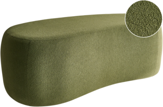 Pouf BAYARD Bouclé Grün