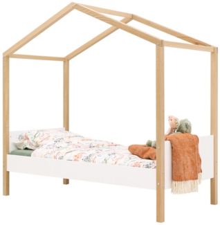 Bopita - Liam Hausbett - 80x160 cm - Weiß/Natur We