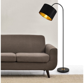 lux. pro Stehlampe, ohne Leuchtmittel, »Toledo« Stehleuchte Design schwenkbare Lampe Metall schwarz