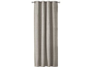 JEMIDI Gardine Vorhang blickdicht, 140x245 cm, Ösen, Leinenoptik, (1 St)