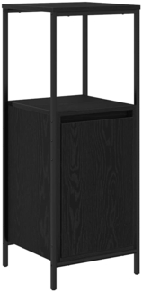 vidaXL Badschrank mit Regalen Schwarz Eichen-Optik 36x35x95 cm 861912