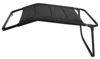 osoltus Fußablage Fußhocker für Campingsessel Soft Touch Black Magic