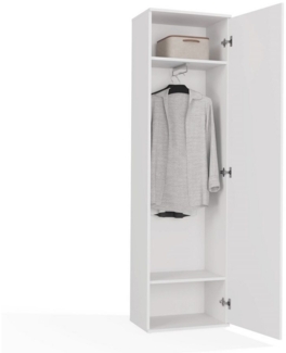 TOPESHOP Garderobenschrank Garderobenschrank mit Spiegel Vielseitig Ideal für Halle & Wohnraum
