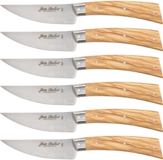 Laguiole Jean Dubost Steakmesser Set 6 tlg, Olive