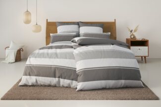 Home affaire Bettwäsche Yonne, Renforcé, 2 teilig, in frischen Farben, gestreifte Bettwäsche, ab Gr. 135x200 cm