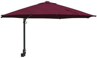 vidaXL Garten-Sonnenschirm Bordeauxrot 248 x 248 x 148 cm 42003231