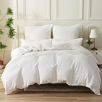 SOULFUL Doppelte Musselin Bettwäsche 155x220 Baumwolle