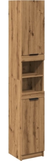 vidaXL Badschrank Artisan-Eiche 32x34x188,5 cm Holzwerkstoff 856944