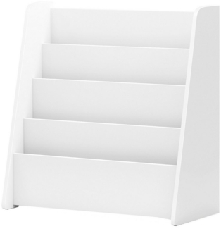 COSTWAY Kinderregal, mit 4 Ablagefächern 57,5 x 26,5 x 59 cm Weiß