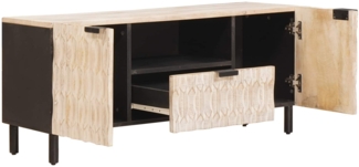 vidaXL TV-Schränk mit Tür Weiße gewaschene Oberfläche 105 x 33 x 46 cm 4017878