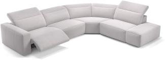 Sofanella Wohnlandschaft LENOLA Stoffgarnitur Sofalandschaft Ecksofa in Weiß S: 302 Breite x 109 Tiefe