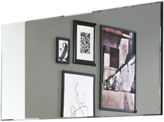 Garderobenspiegel LIV'IN Lindos, Glas, Schwarz, Verspiegelt, 90 x 70 x 2 cm