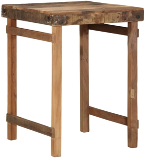 vidaXL Esstisch Braun 60 x 55 x 76 cm recyceltes Massivholz 4019618