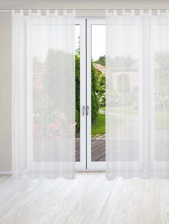 HOME WOHNIDEEN Nessi 2Er Set 245 X 135 cm 2x Fertigschal Weiß