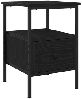 vidaXL Nachttisch Schwarz Eichen-Optik 34 x 36 x 50 cm Holzwerkstoff 862923