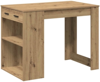 vidaXL Schreibtisch mit Schubladen Ablage Artisan-Eiche 102x62x77,5 cm 858694