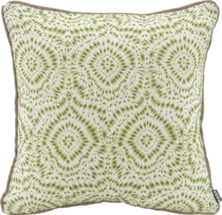 H.O.C.K. Dekokissen Badu Batik Steel Outdoor, mit Keder, Kissenhülle mit Füllung, 1 Stück