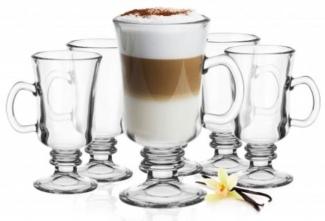 Irish Coffee Gläser mit Henkel Kaffeegläser Teegläser Cappuccino Gläser