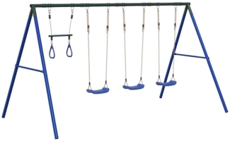 vidaXL Schaukel-Set mit Schaukelsitzen und Trapez 3283608