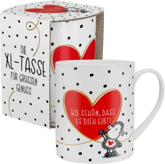 Tasse Tee- Kaffeetasse Kaffeebecher Geschenk XL 60cl Sheepworld GIBT 046219