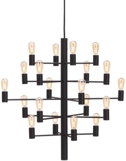 Herstal Manola Kronleuchter 20-flammig schwarz E14