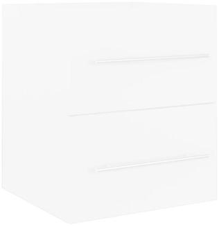 vidaXL Waschbeckenunterschrank Weiß 41x38,5x48 cm Holzwerkstoff 804683