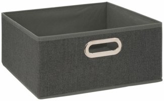 5five Simply Smart Aufbewahrungskorb Mix N Modul, Dunkelgrau meliert, 31 x 15 cm