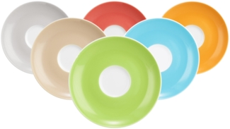 Seltmann Weiden Liberty Pure Colors Espressountertasse ø 12 cm 6er Set - Mixed