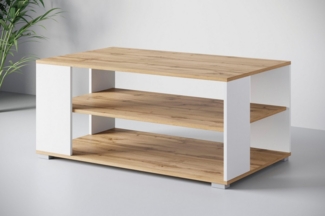 INOSIGN Couchtisch Kenia (1-St), Rechteckiger Kaffetisch, 100x66 cm, mit 2 Ablageböden