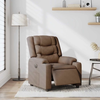 vidaXL Relaxsessel Elektrisch Braun Stoff 3310248