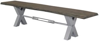 Bank Akazie 180x38x46 grau lackiert IRON LABEL #141