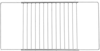 ICQN Backofenrost Universal Gitter, Ausziehbar von 37,5-60 cm Backofenrost, Verstellbar, Verchromt, Backofengitter, Grill, Backrost, Gitterrost, Verchromt Backgitter