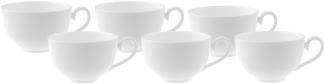 Villeroy & Boch Royal Café au lait Obertasse weiß 400 ml 6er Set - DS