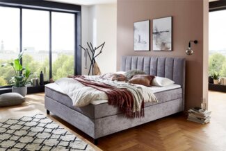 ATLANTIC home collection Boxbett Henriete, Tonnentaschenfederkern-Matratze und Topper, wahlweise mit Bettkasten