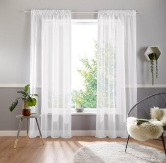 my home Gardine Ari, Multifunktionsband (1 St), halbtransparent, Voile, Bestseller mit 4,5-Sterne-Bewertung