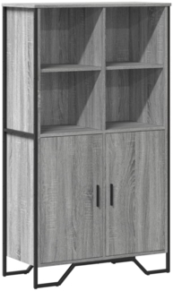 vidaXL Highboard Grau Sonoma 79,5x35,5x137,5 cm Holzwerkstoff 3295310