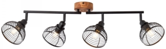 Brilliant Leuchten No. 47731-76 Spotrohr Avia 4-flammig E14 holz schwarz