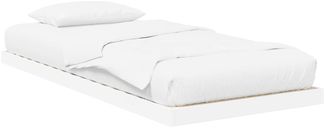 vidaXL Bodenbettrahmen, Holz Weiß, 71,5x190 cm