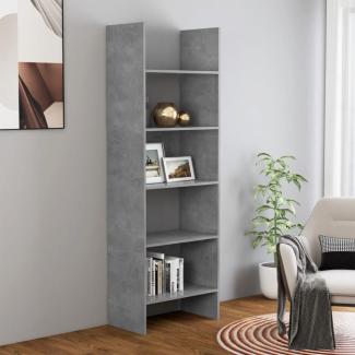 vidaXL Bücherregal Betongrau 60 x 35 x 180 cm Spanplatte [803411]